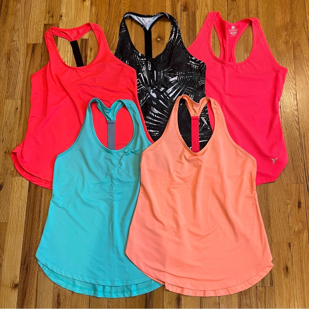 Lot of 5 Old Navy Active Tank Tops